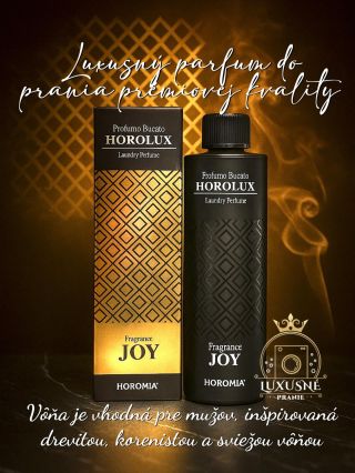 Aj muži si nájdu u nás kúsok voňavej nádielky v podaní parfumu do prania. Horolux JOY je jeden z vôní, ktorý dodá bielizni...